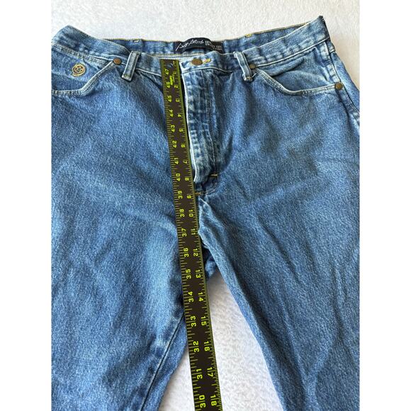 Wrangler George Straight Men Jeans Size 36x32 Cowboy Cut Rugged Cotton Denim - Picture 7 of 12